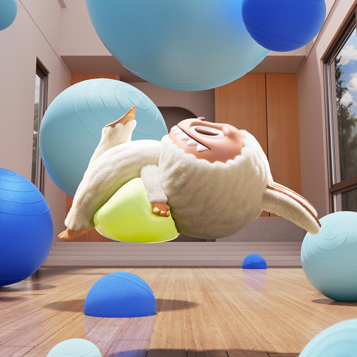 Labubu Lazy Yoga - Blind Box [BUY 1 GET 2]